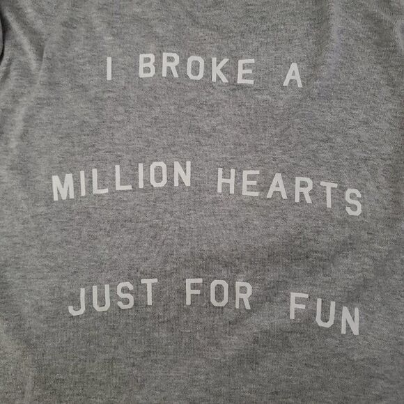 ZOE KARSSEN 𝅺Women's Gray Knit Graphic Top XS - Picture 6 of 8